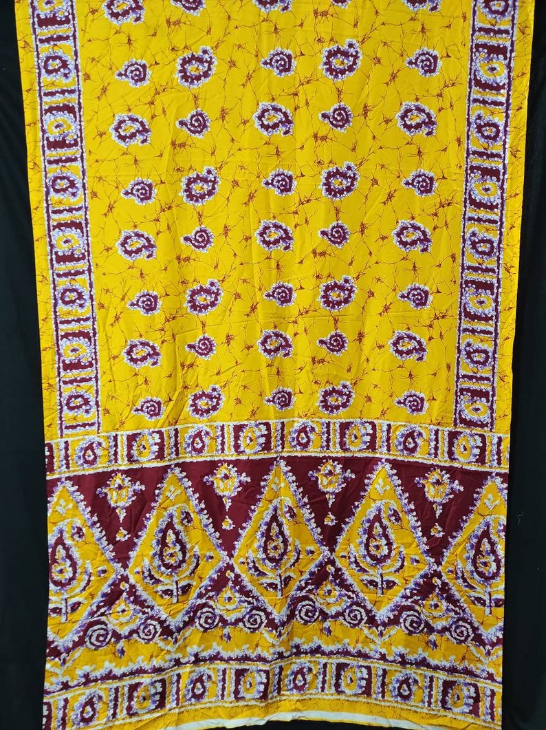 Vintage Saree Women Wear 100/% Pure Silk Saree Fabric 5 Yard Silk Sari