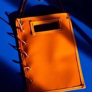 I Upcycling I Truck Tarp Orange Bag