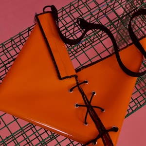 I Upcycling I Truck Tarpaulin Orange & Black