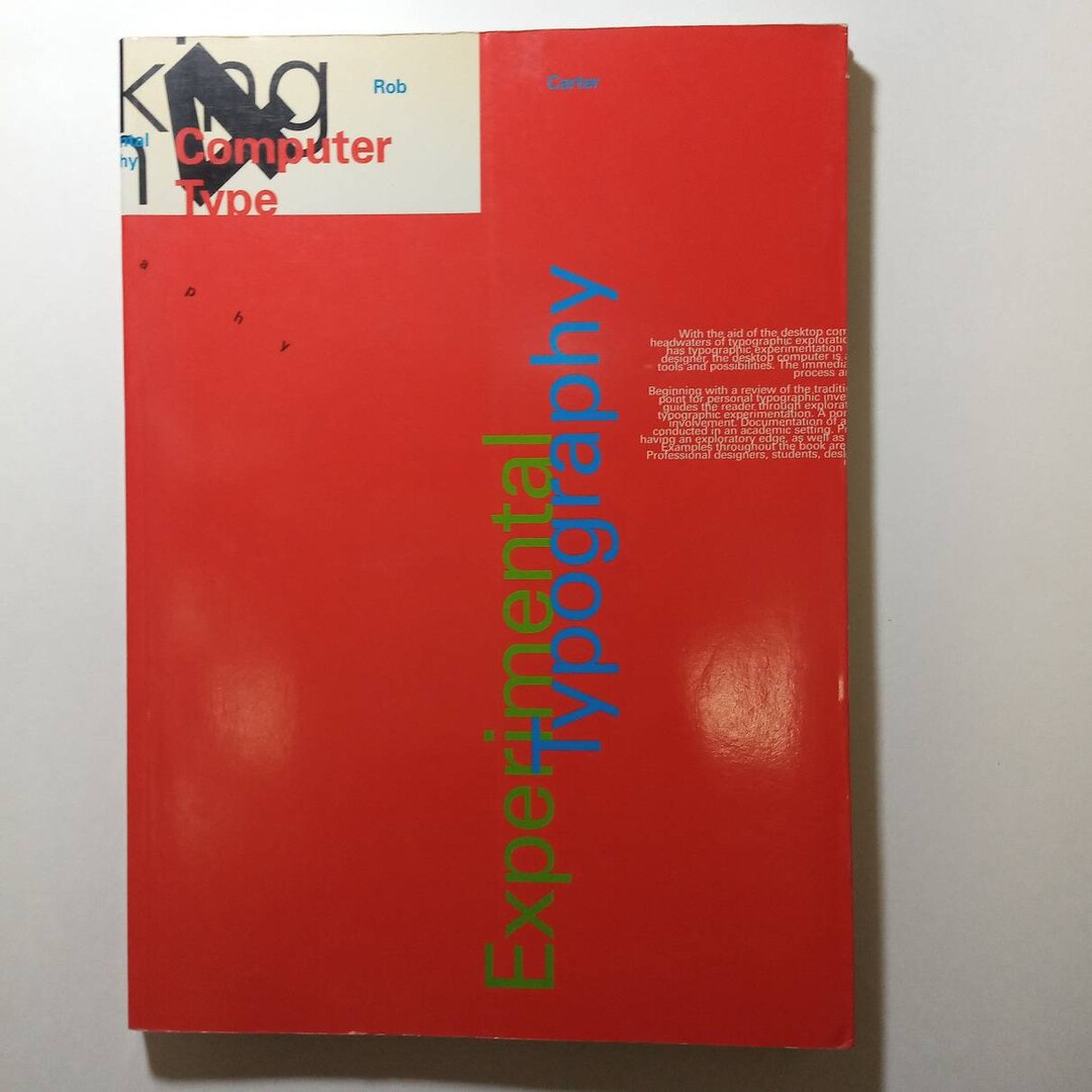 RU-4739　TYPOGRAPHY 9 洋書 WATSON GUPTILL初版 A 90s Book: Experimental Typography (working With Computer