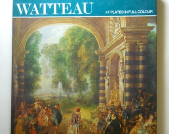 A Rare 60s Book: The Colour Library of Art, WATTEAU (47 Plated in Full Colour);Hamlyn Publishing Group Ltd 1967;Jean-Antoine Watteau