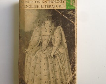 A Vintage 1960 English Anthology Book The Norton Anthology Of English Literature; Norton Anthology;norton anthology;Anglophile;english lit