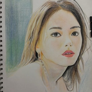 Color Drawing Practice (e.g., Rough Drawing Samples/Color Portraits/Sketches, 12×9&quot;/14×11&quot;...);accepting commissions (photo submissions);