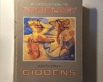 A Vintage 1990 Collectible Book: Introduction to SOCIOLOGY (First Edition) by Anthony Giddens;Guenet Abraham;Roberta Flechner;Jason McCoy