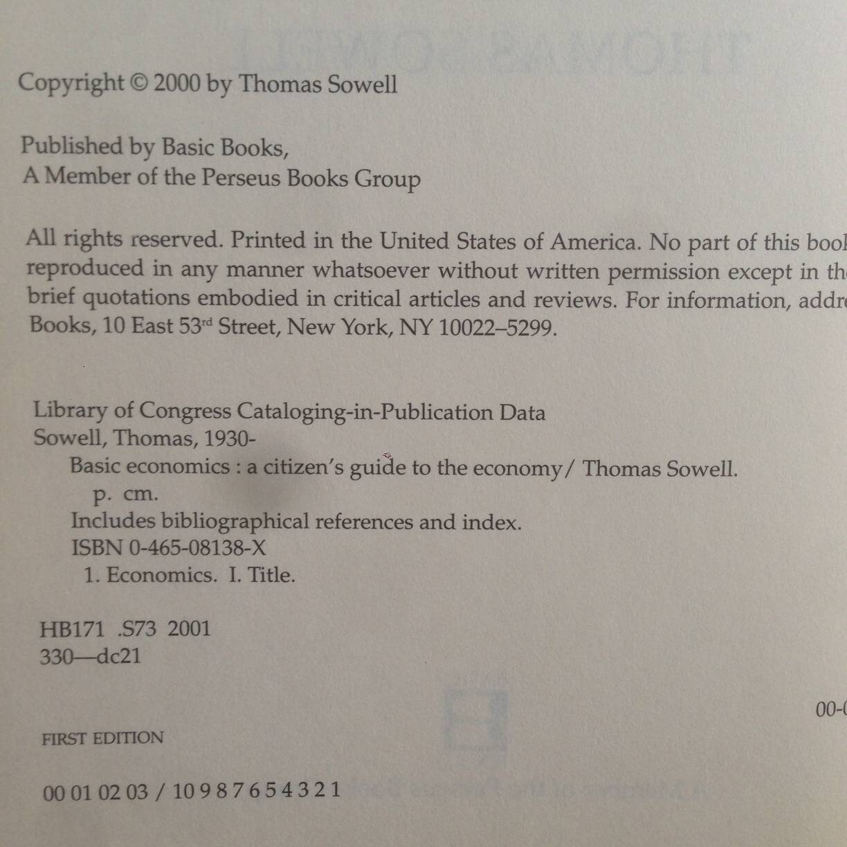 A Collectible Book BASIC ECONOMICS A Citizen's Guide to Etsy UK