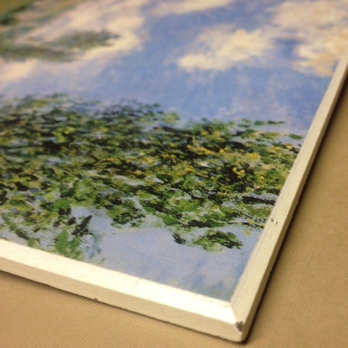 A Vintage Monet Print: Flower Island;Path through shops the Poppies, Ile Saint-Martin, Vetheuil, 1880;Path In The Ile Saint-Martin Vetheuil 109;