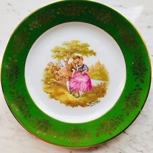 Limoges vintage china fragonard plate