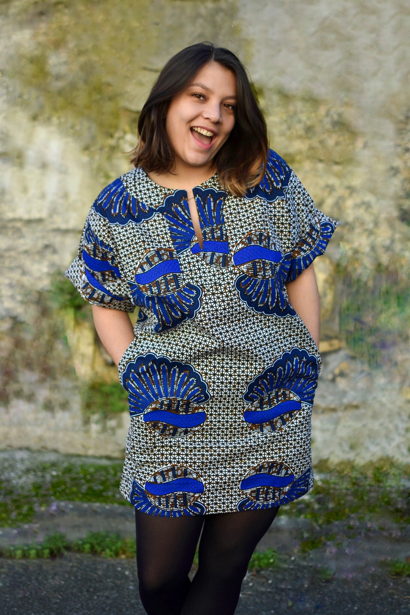 Zoa Straight Dress, Wax Dress With Pockets / Summer Dress