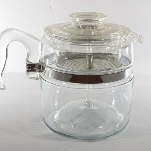 PYREX Flameware 6 Cup Glass Coffee Pot 