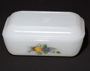 Beurrier Vintage Arcopal En Verre Transparent - Dimensions 16x10.5x7cm - Occasion