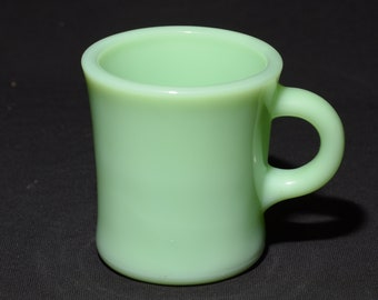 Fire King Jadeite c handle Heavy Duty G212 restaurant mug Coffee mug thinner version 7 oz Collectible Fire King Vintage Green USA