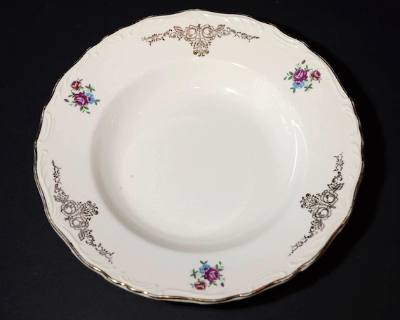 PAGNOSSIN TREVISO Italy Deep Plate Soup Bowl Bone China Made in
