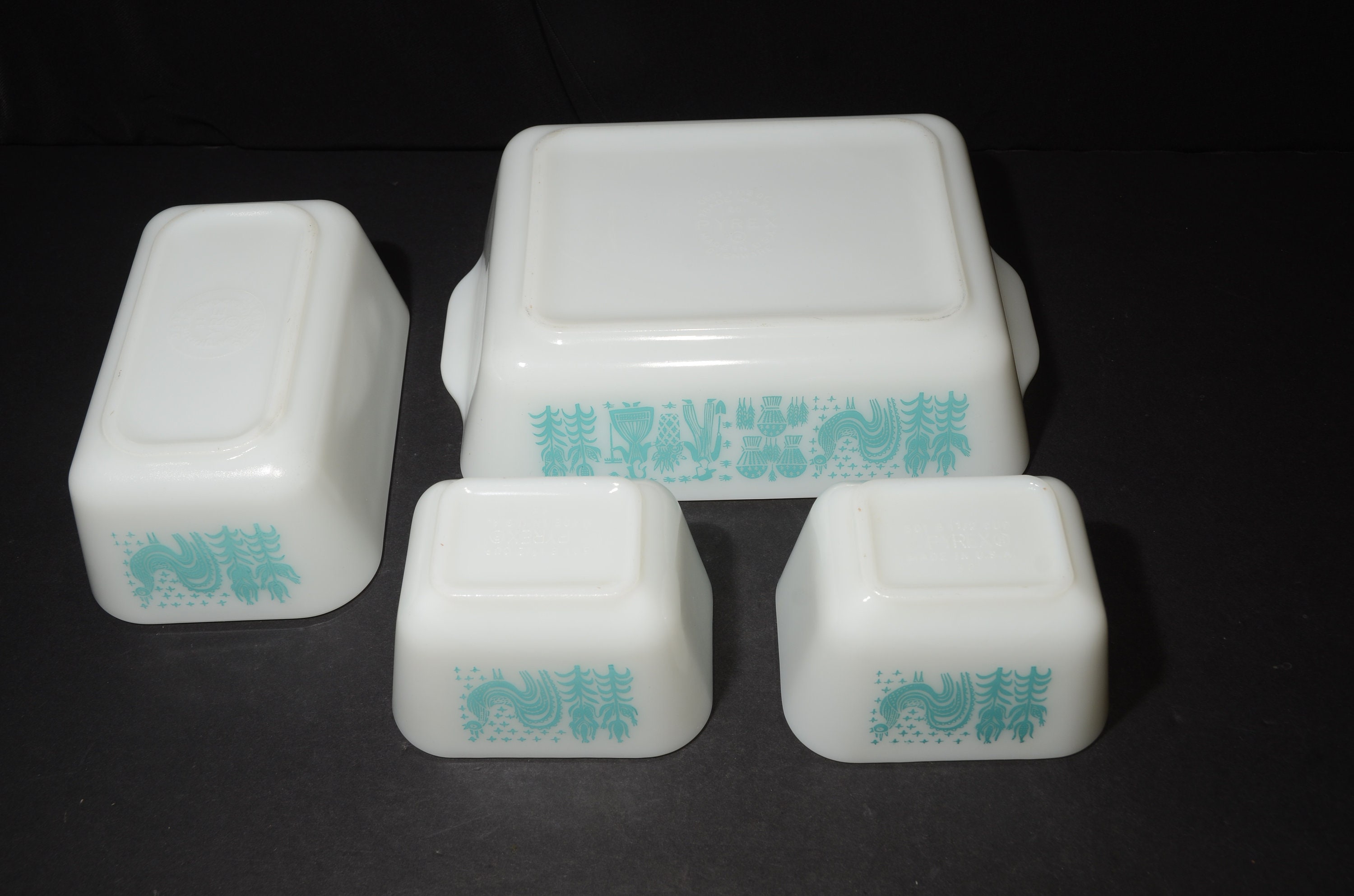 PYREX アーミッシュ バタープリント フルセット 冷蔵庫 蓋付き