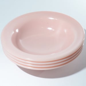 Vintage Set of 4 baby pink Futura-Ware GPL MELMAC dessert bowl berry bowl 5 inches sauce bowl Mid century Melamine Canada 367 Futura