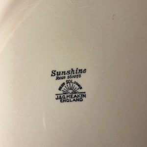 Sunshine Sol J&G Meakin stor serveringsfat 40 cm med fat, handtag i järnsten, krämorange, svart, gyllene spiral 391413 Thanksgiving bild 5