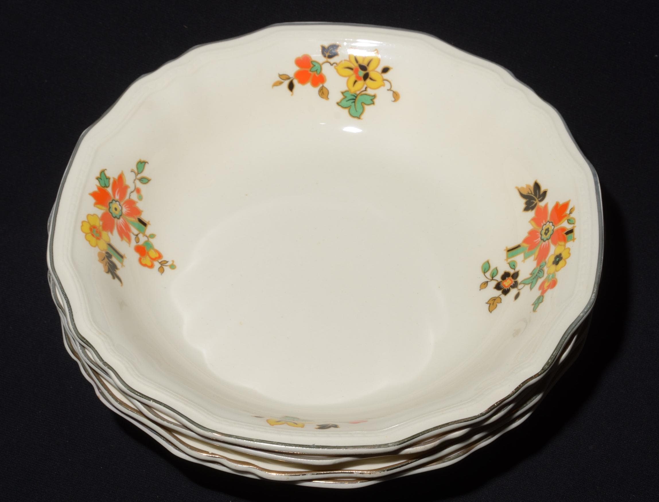 Alfred Meakin Flower Pattern Bowls - Etsy