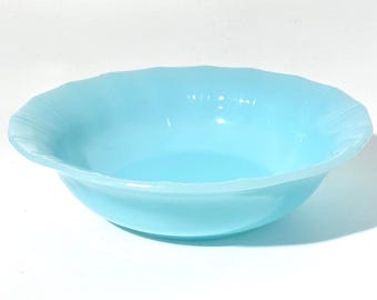 Set of 4 RARE PYREX Turquoise Blue Lunch Plate 7 Inches Vintage