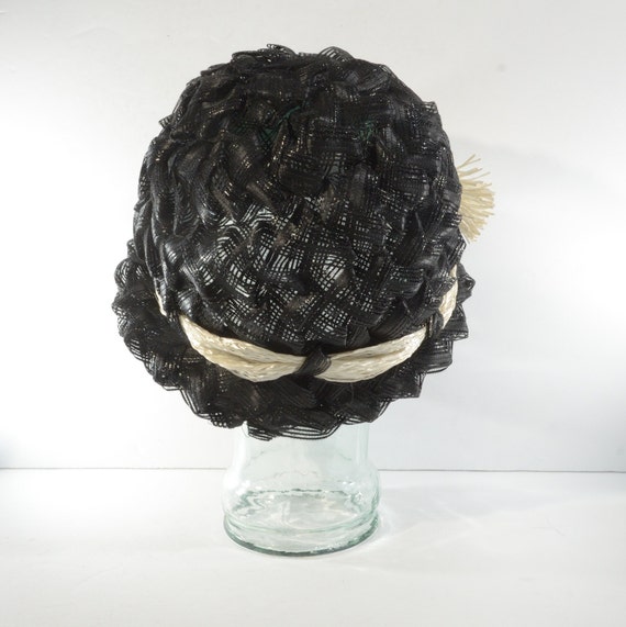 Vintage Chapeaux Exclusifs by Dina Lady Black Cel… - image 4