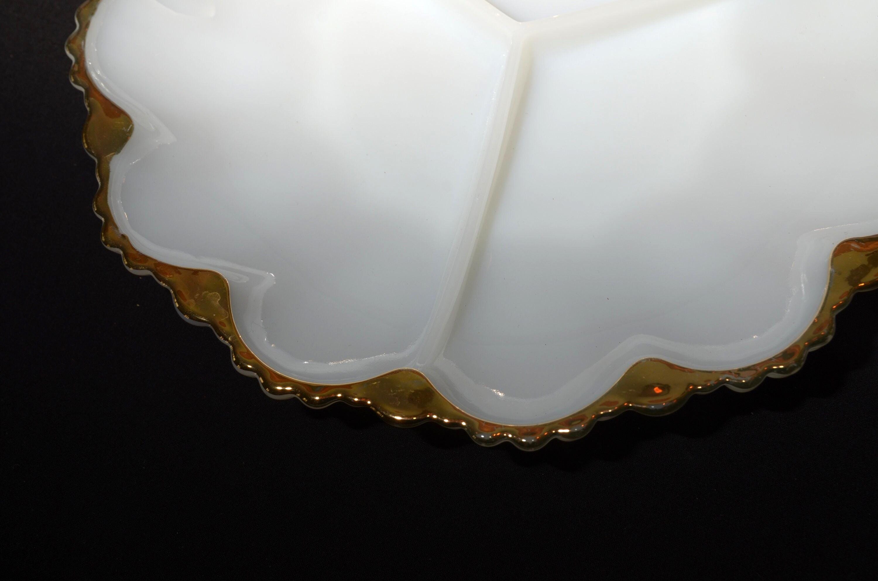 ヴィンテージ ファイヤーキング ホワイト 22K ゴールドトリム アンカー