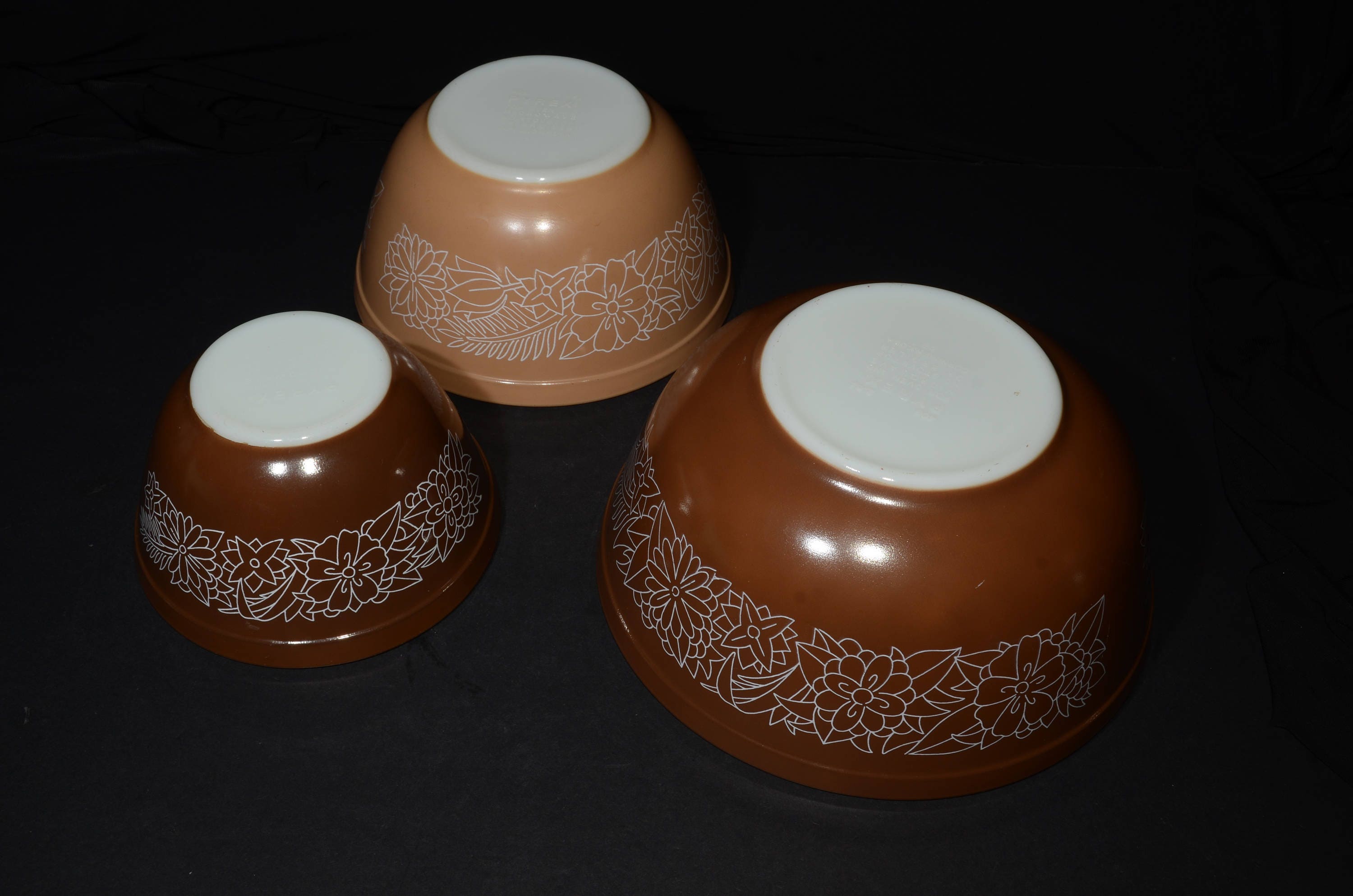 PYREX ウッドランド 3個セット ボウル 401 402 403 ヴィンテージ