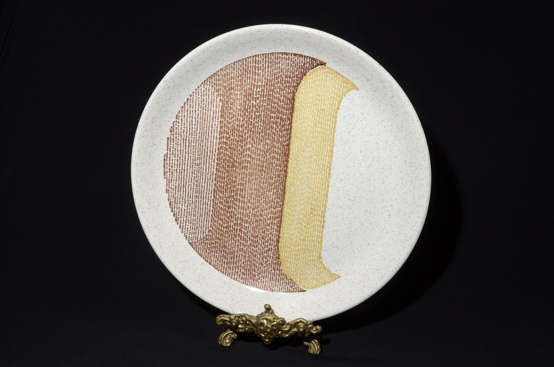 Retro BILTONS Ironstone Tableware Round Platter Serving Plate Speckled ...