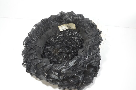 Vintage Chapeaux Exclusifs by Dina Lady Black Cel… - image 6