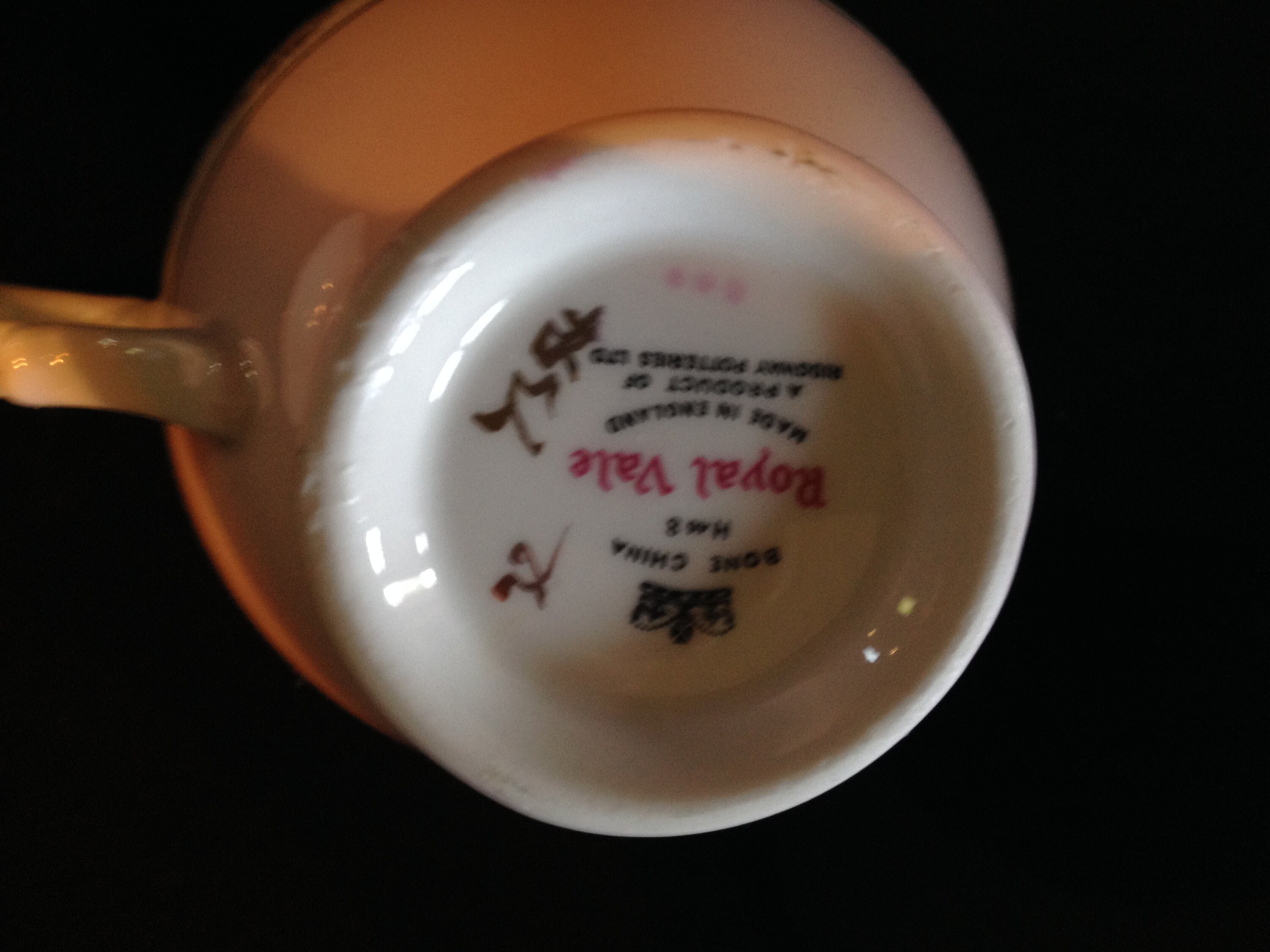 YBK Tech Set Tè In Porcellana Bone China - Tazza E Piattino Con Motivo Rosa E Bordo In Pizzo, 175,8 G - 2