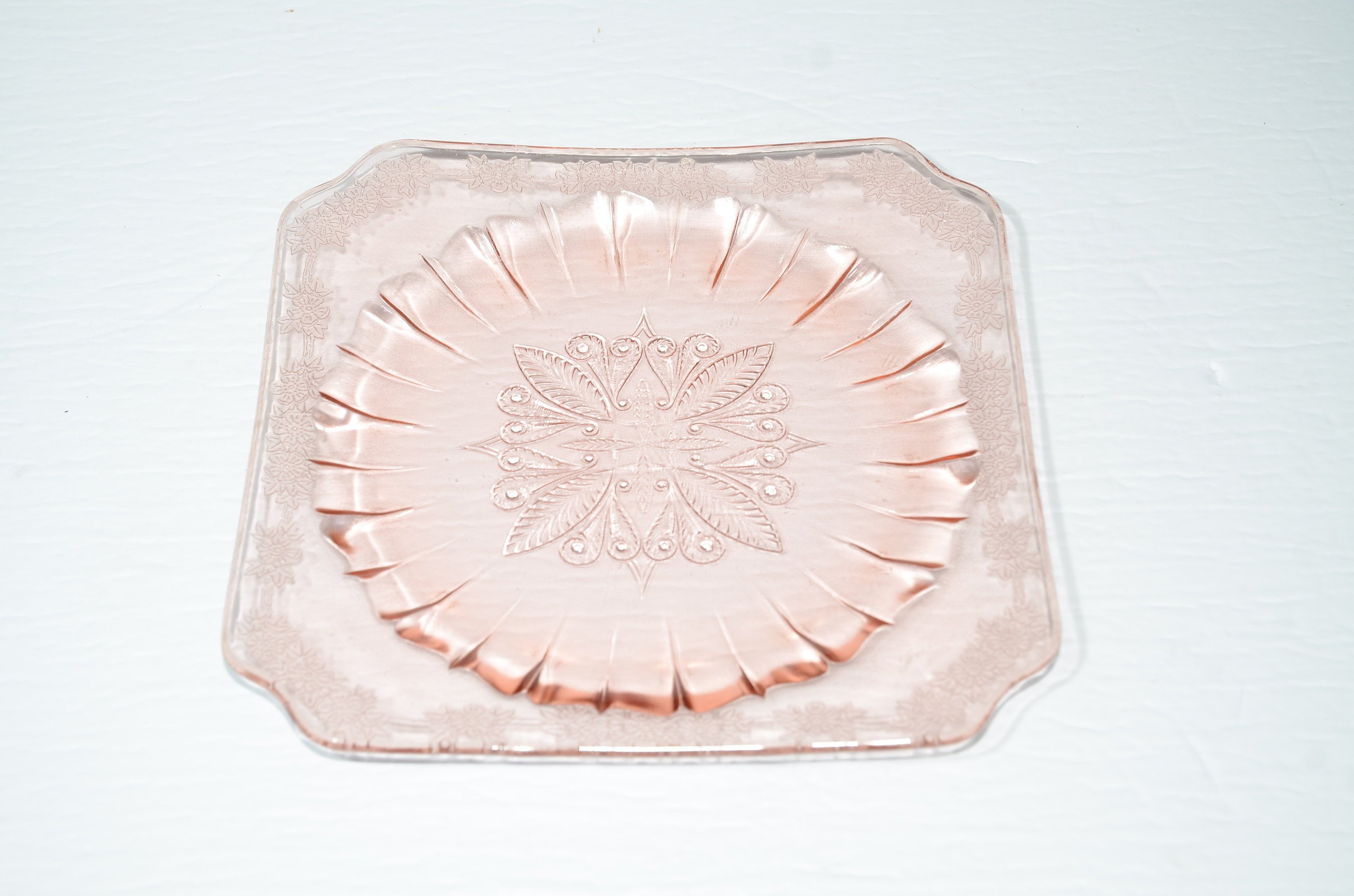 Jeannette Glass ADAM デプレッションガラス サラダプレート ランチ