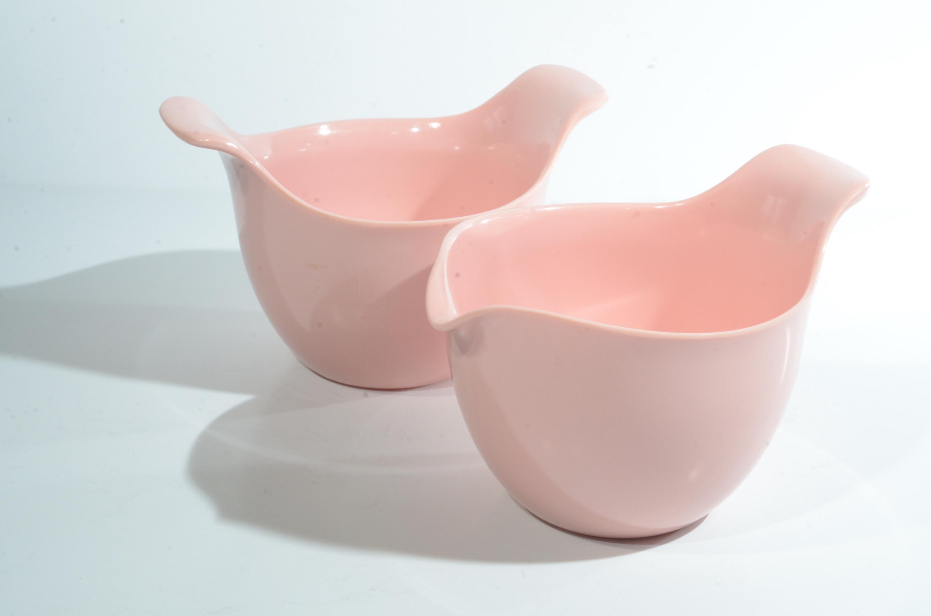 アメリカ ビンテージ メラミン カップ ＆ ボウル サーモンピンク アメリカ ビンテージ メラミン カップ ＆ ボウル サーモンピンク