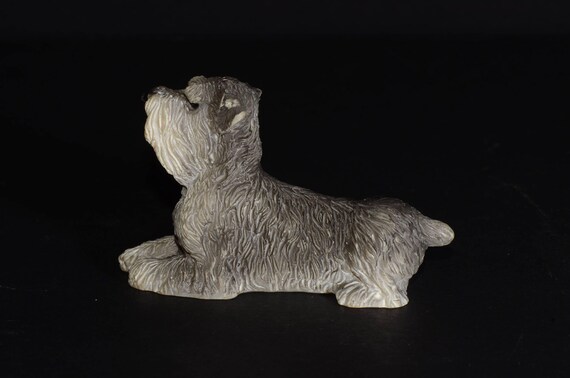 Sandicast Tier-Skulptur Klein – Handbemalt, Lebensecht, Mit Glasaugen, Größe Ca. 10 X 4 X 6 Cm