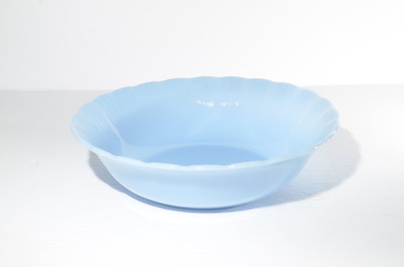 PYREX saladier bleu Delphite bol de service bol à légumes 9 pouces vintage  des années 1930 bleu canadien Delphite Cremax bol -  France