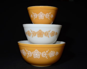 PYREX アーミッシュ バタープリント ターコイズ シンデレラ ミキシング