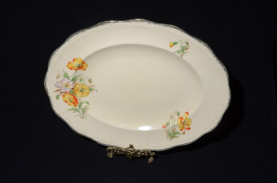 ALFRED MEAKIN Marigold Densby Bone China Platter 14 Inches Serving