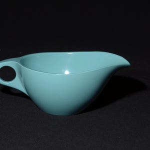 Vintage MELMAC MAPLEX Toronto Turquoise blue Creamer aqua Mid century Hard Plastic Melamine Dinnerware Camping