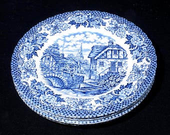 Set of 2 Merrie Olde England Dinner Plate 10 Inches by British