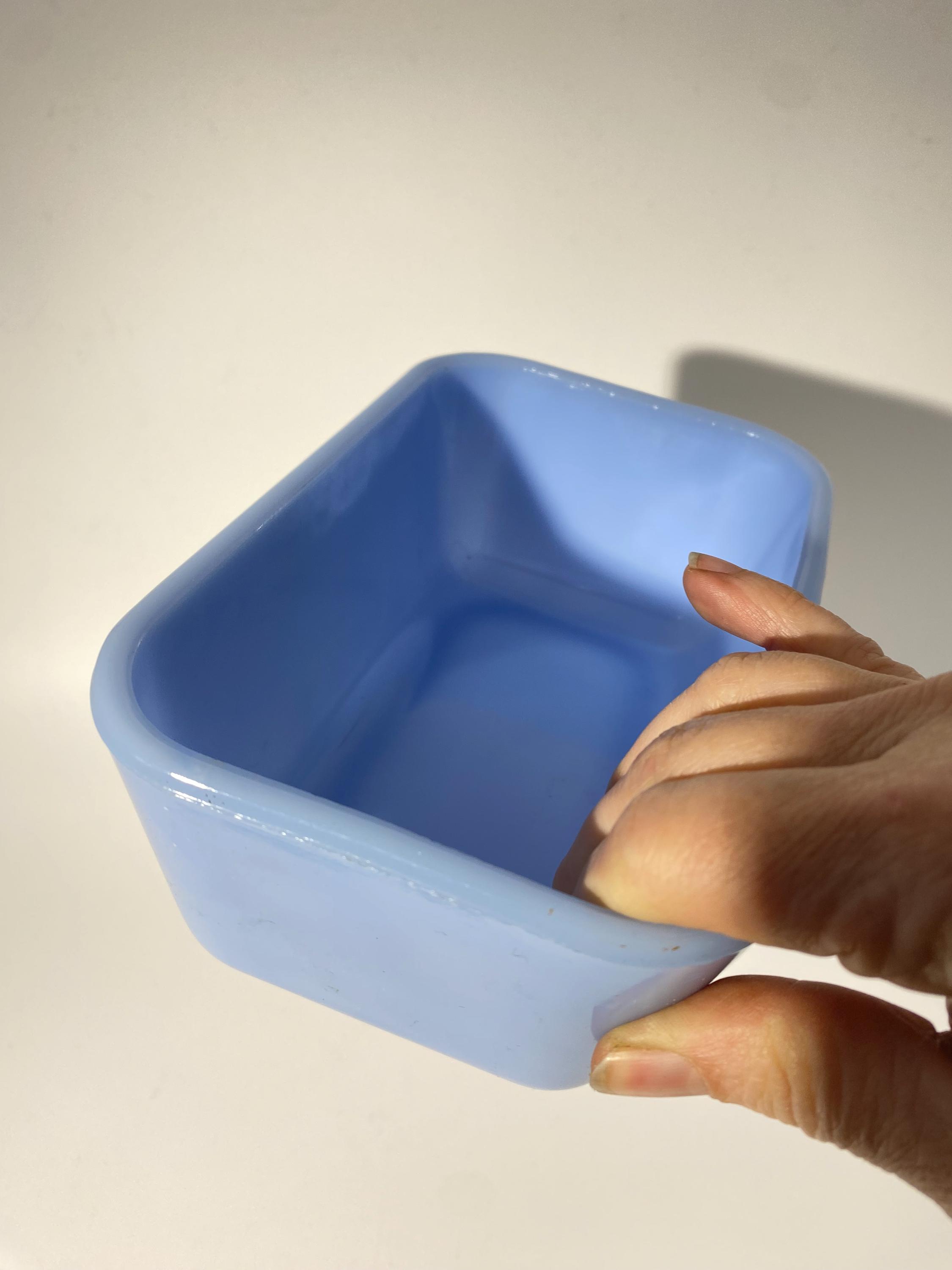 PYREX デルファイト ブルー 冷蔵庫用蓋 3個セット ヴィンテージ