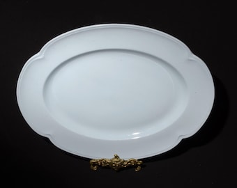 Bandeja grande para servir Bandeja para pavo Bandeja Johnson Bros Greydawn Plato para servir de 14 pulgadas Inglaterra azul DESCONCHADO Bandeja de Pascua ot