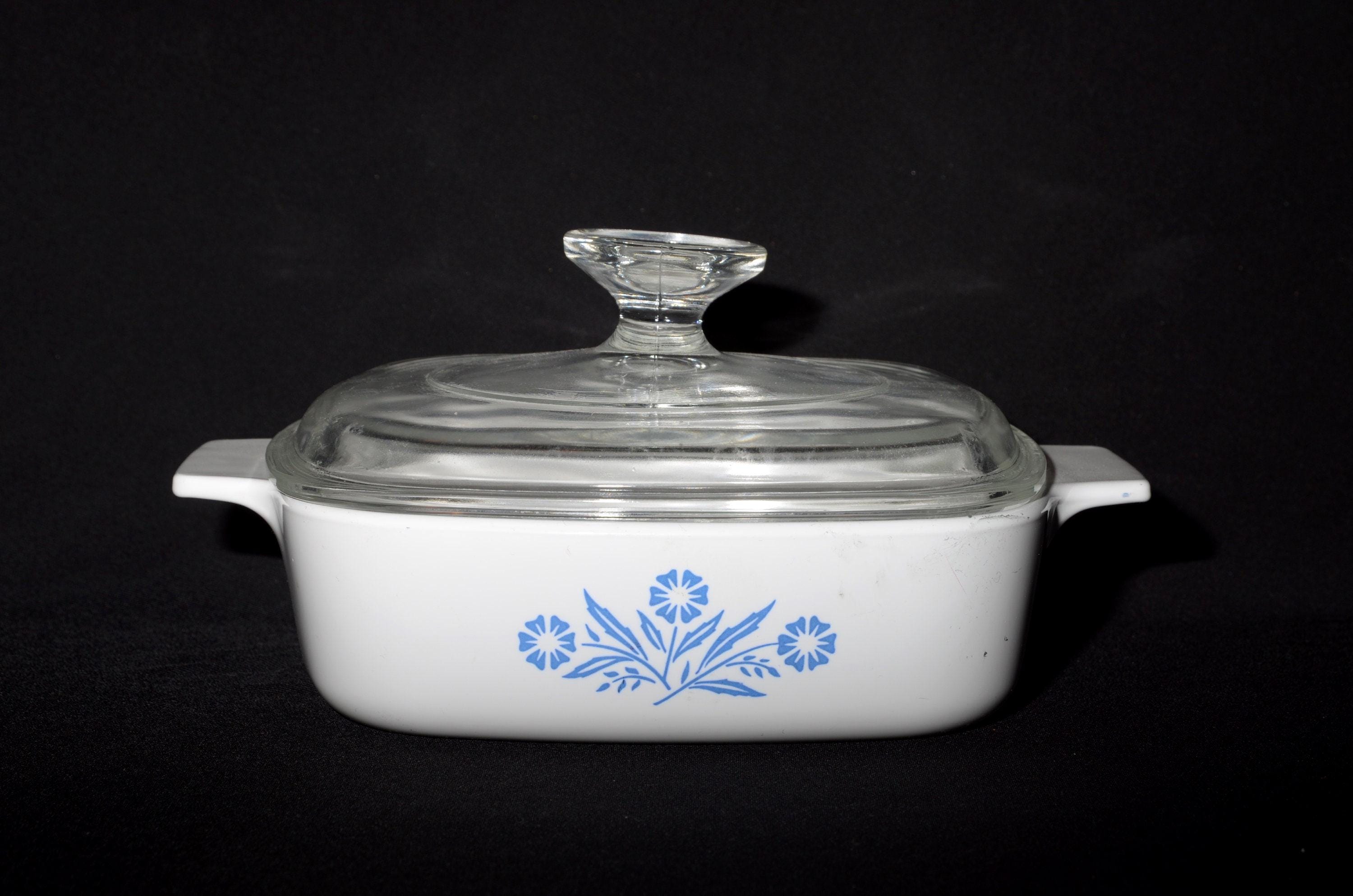 CORNING WARE ブルー コーンフラワー キャセロール A1B ガラス蓋付き