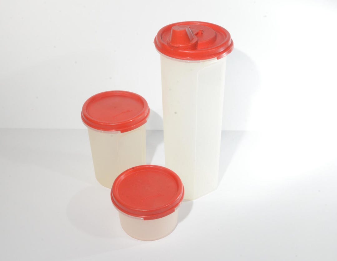 Set of 3 Vintage Tupperware Modular Mates Small Containers 1643 1605 ...