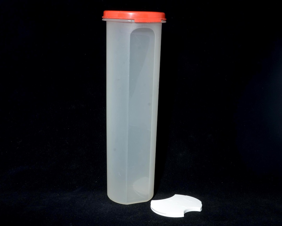 Tupperware Pasta Canister With Serving Gauge Insert Clear Spaghetti ...