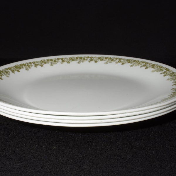 Set of 4 Corelle Corelle Spring Blossom Green dinner plate dinnerware Corning USA Crazy Daisy Spring Daisy plate 10-1/4 inches