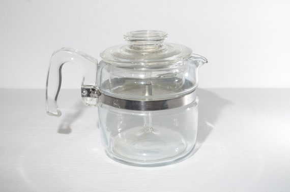 Vintage Corning Glass Coffee Percolator Stove Top Pot (item #214560)