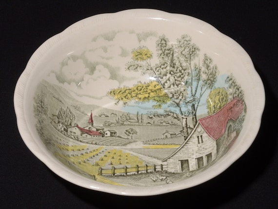 ALFRED MEAKIN Home Pastures Vegetable Bowl Vintage Serving Bowl 8 