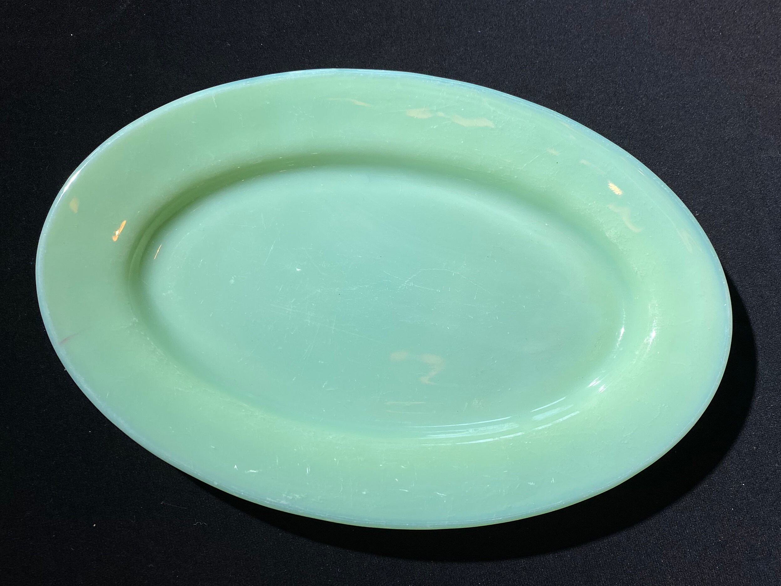 FIRE KING Restaurant Ware Oval Platter Serving Plate 9 1/2 