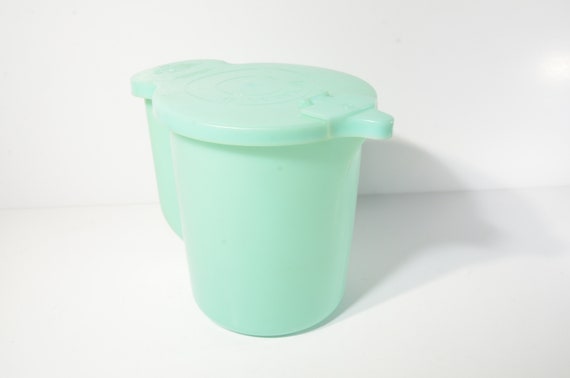 Vintage TUPPERWARE Turquoise Blue Container Milk Jug 131 Plastic