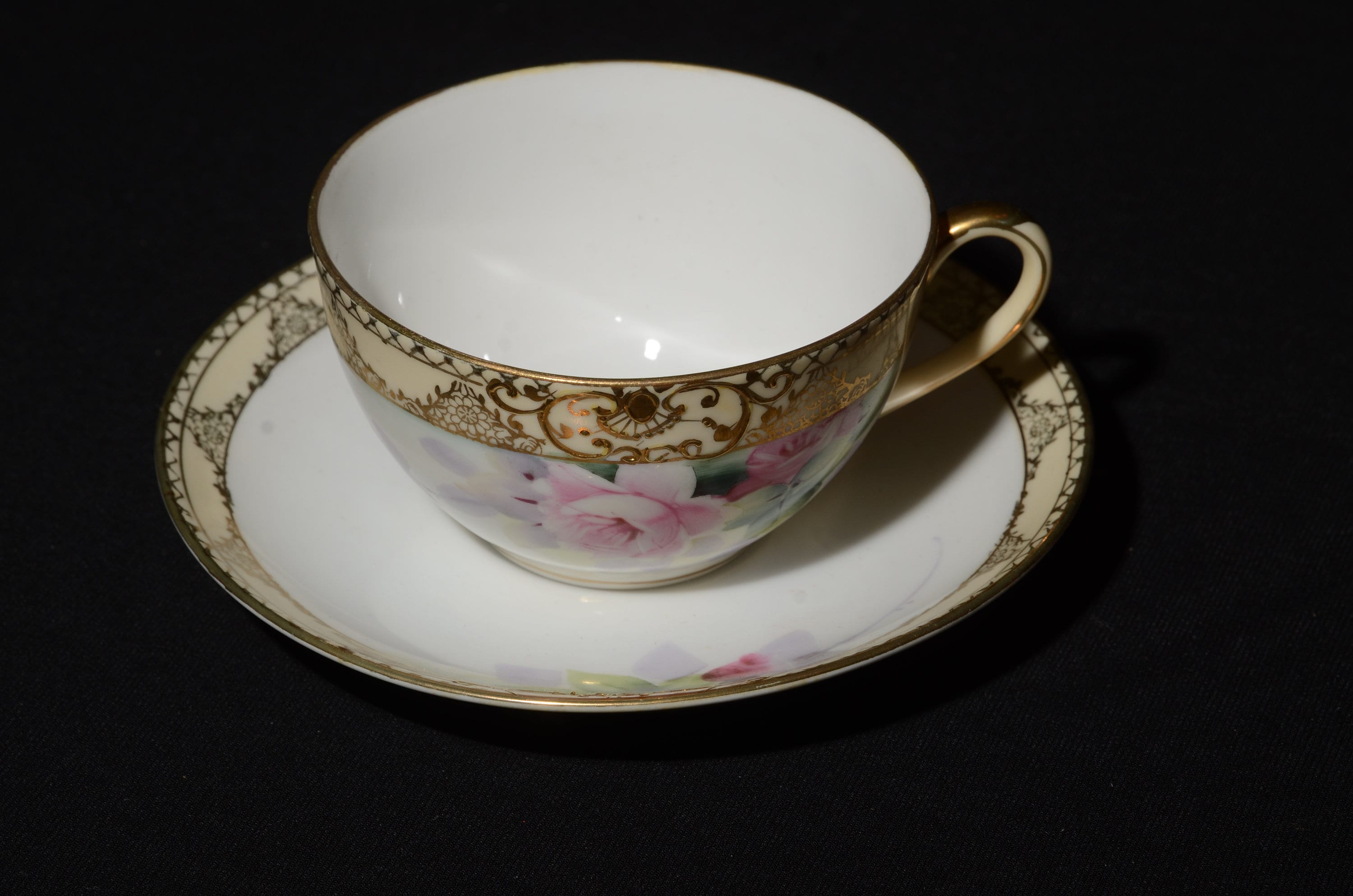 Drinkware Tea Cups & Sets Orange Roses Made in Japan Noritake Hand