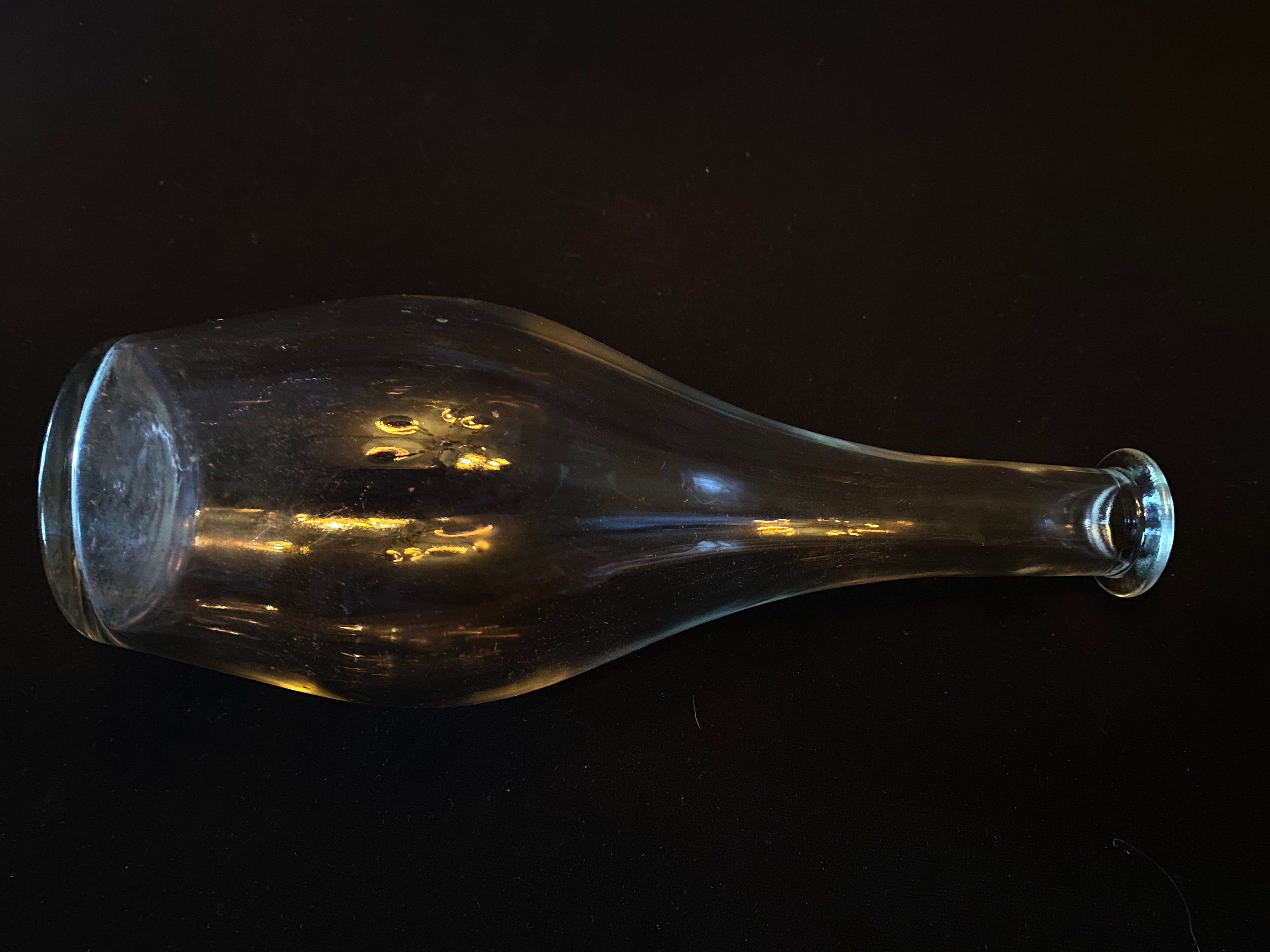 Vintage Clear Glass Teardrop Bottle Jordan Wine Company Etsy
