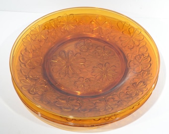 ヴィンテージ ヴェレコ アンバーデイジーディナープレート 4枚セット 9