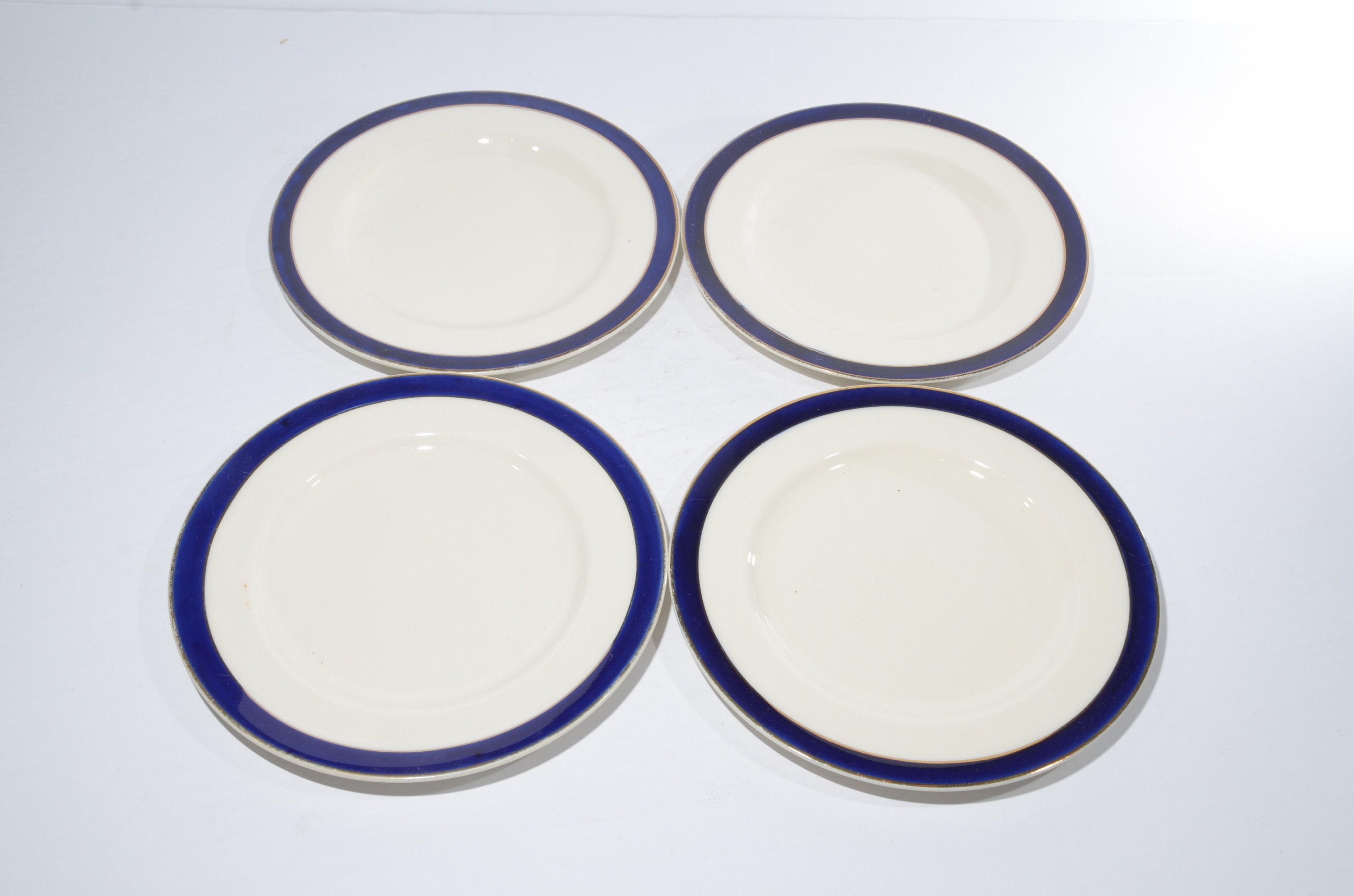 Set of 4 ALFRED MEAKIN Bleu De Roi Ironstone Dessert Plate 6