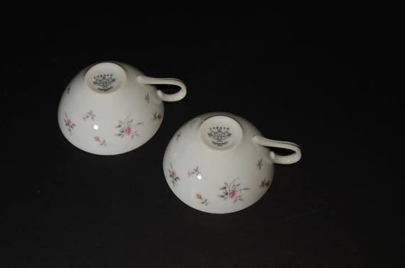 Lorraine Rose Lovely Fine China Japan Pattern 3826 Duo of Tea Cup
